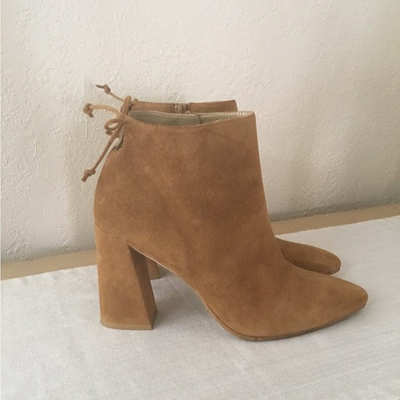 Stuart Weitzman Suede Ankle "Grandiose" Boots Size 40.5 - Picture 4 of 11
